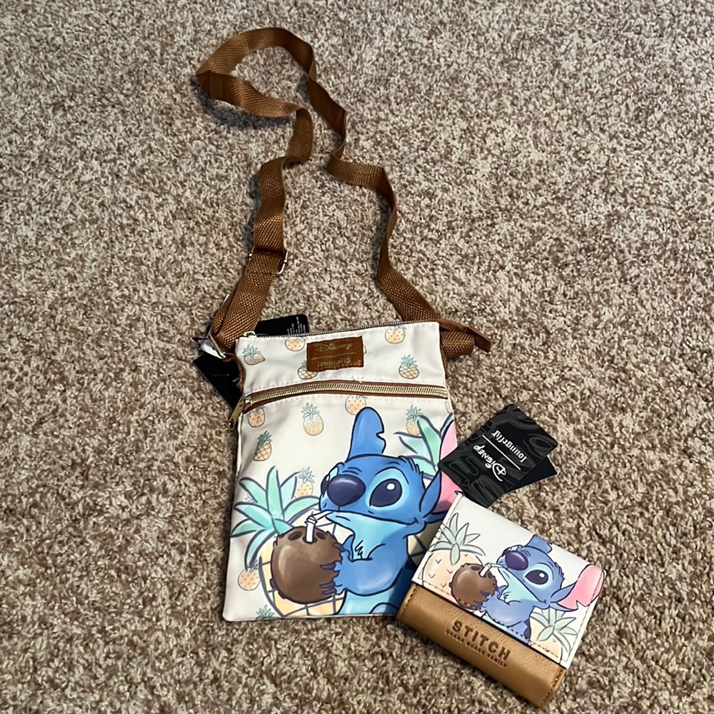 Matching Stitch crossbody bag & wallet
